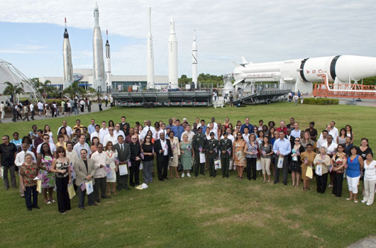 Einbürgerungszeremonie im Kennedy Space Center Florida