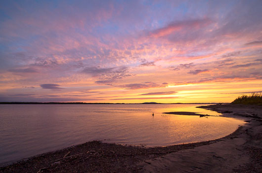 Sonnenuntergang am Yukon River