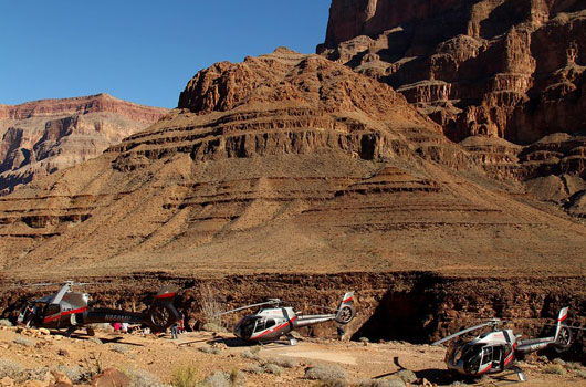 Privater Heliport am westlichen Grand Canyon Rim