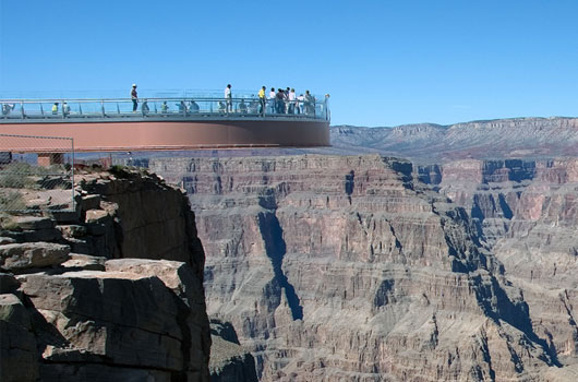 Skywalk Aussichtsplattform im Gebiet der Hualapai