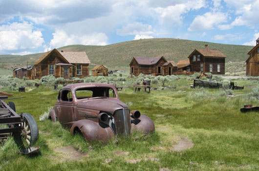 Bodie, die Geisterstadt in den Bergen Kaliforniens