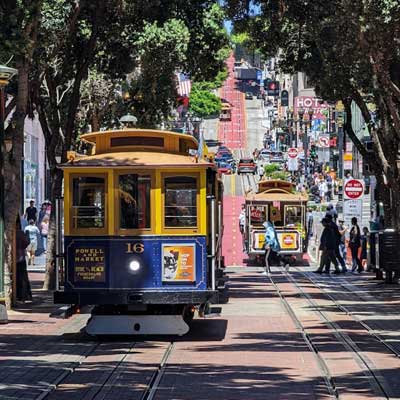 Historische Cable Car Fahrt