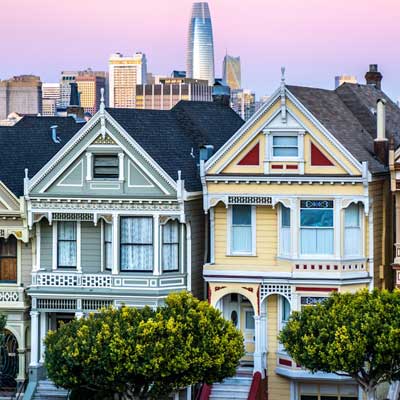 Painted Ladies am Alamo Square