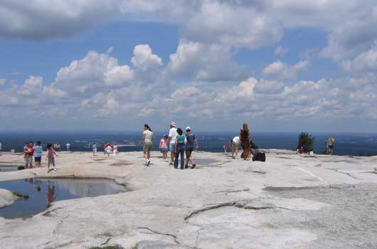 Oben auf dem Stone Mountain 