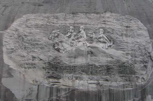 Das Relief am Stone Mountain