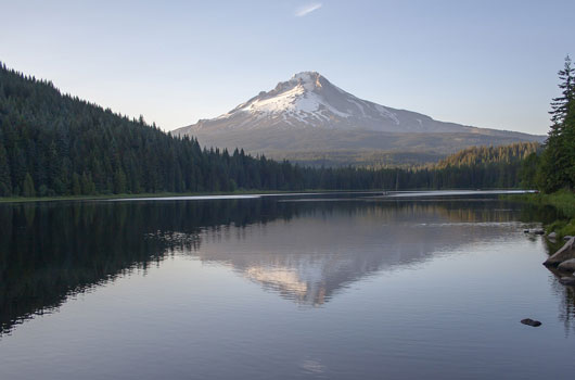 Trillium Lake mit Mount Hood, Oregon