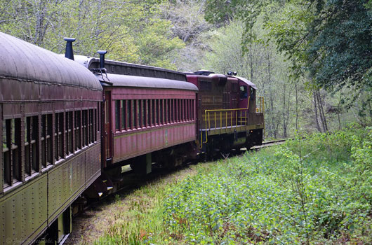 Skunk Train Fort Bragg. Bild: John 'K', flickr